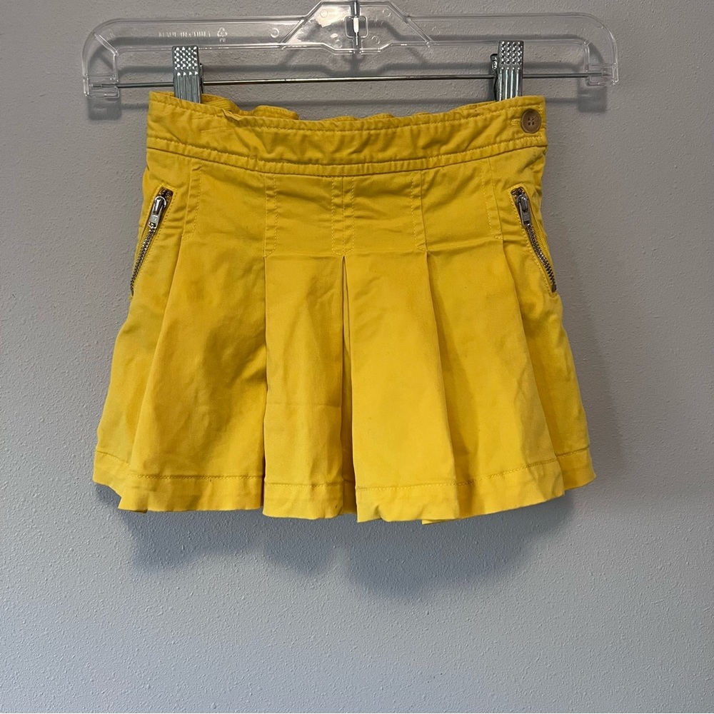 Bonpoint Yellow Shirley Pleated Skirt Size 6